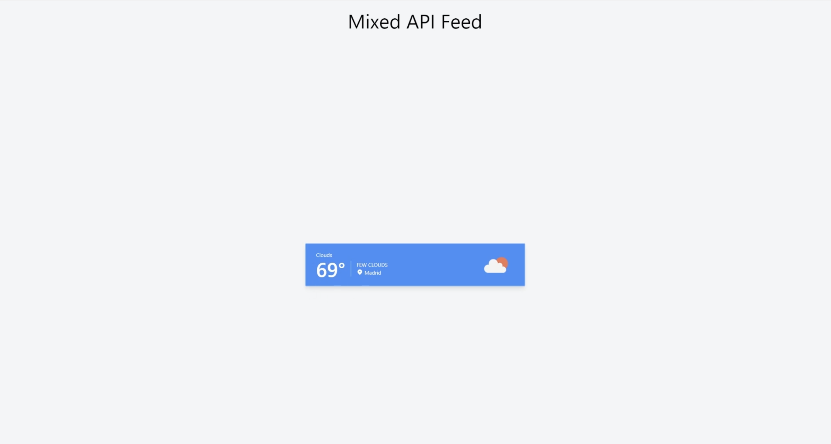 Mix API Feed