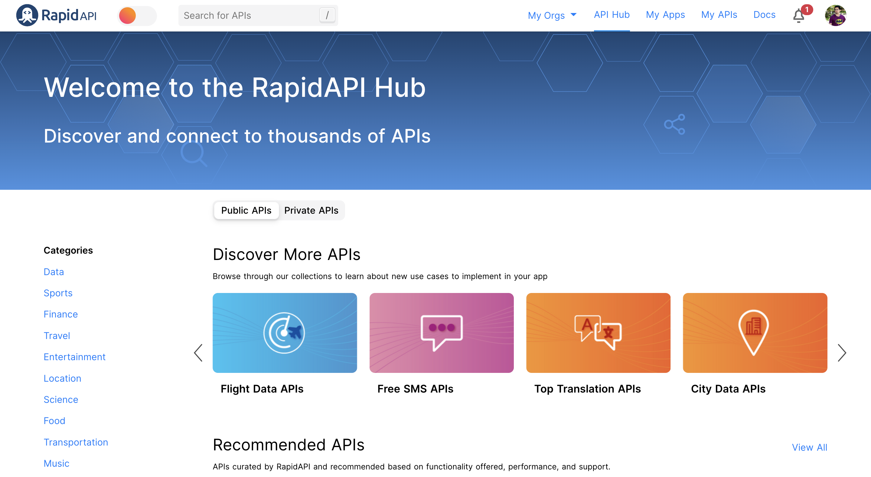 RapidAPI Hub