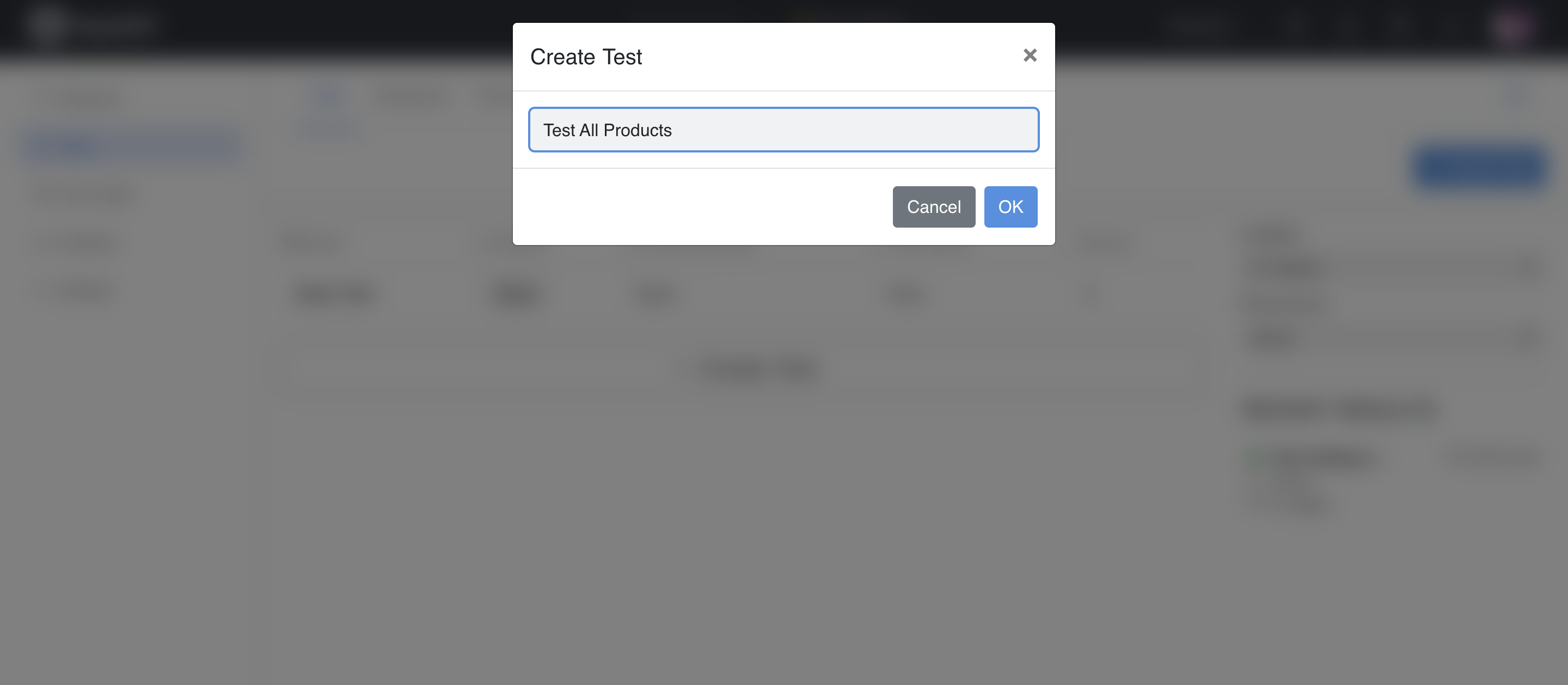 Creating a New Test