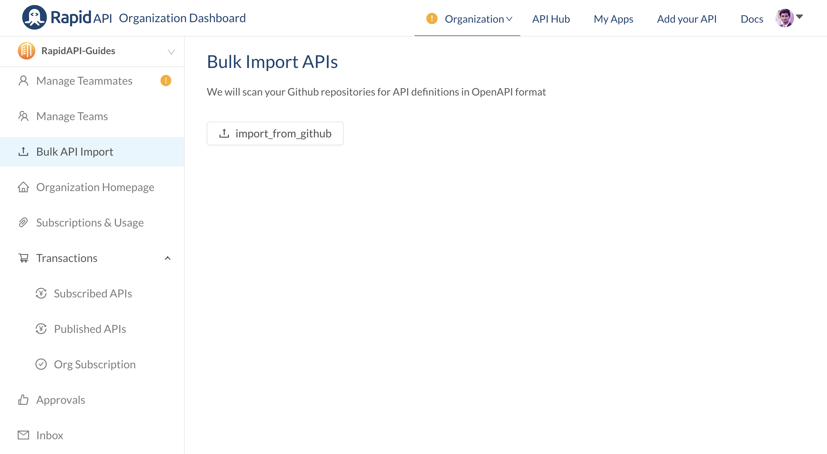 Built Import APIs