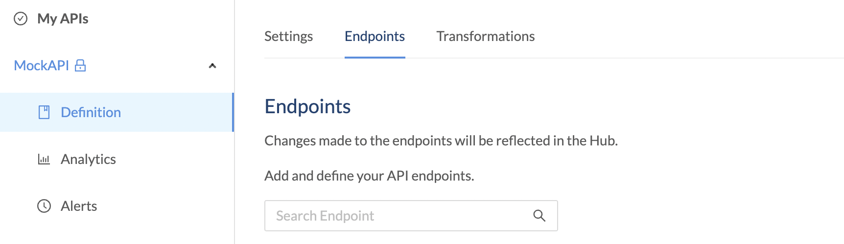 Defining endpoints for your APIs